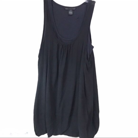 Marc Jacobs Silk Cotton Sleeveless Tunic Top Layer Flowy Minimalist Flowy Tank L - Picture 1 of 13